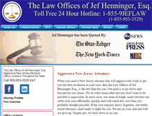 Tablet Screenshot of jefhenninger.com